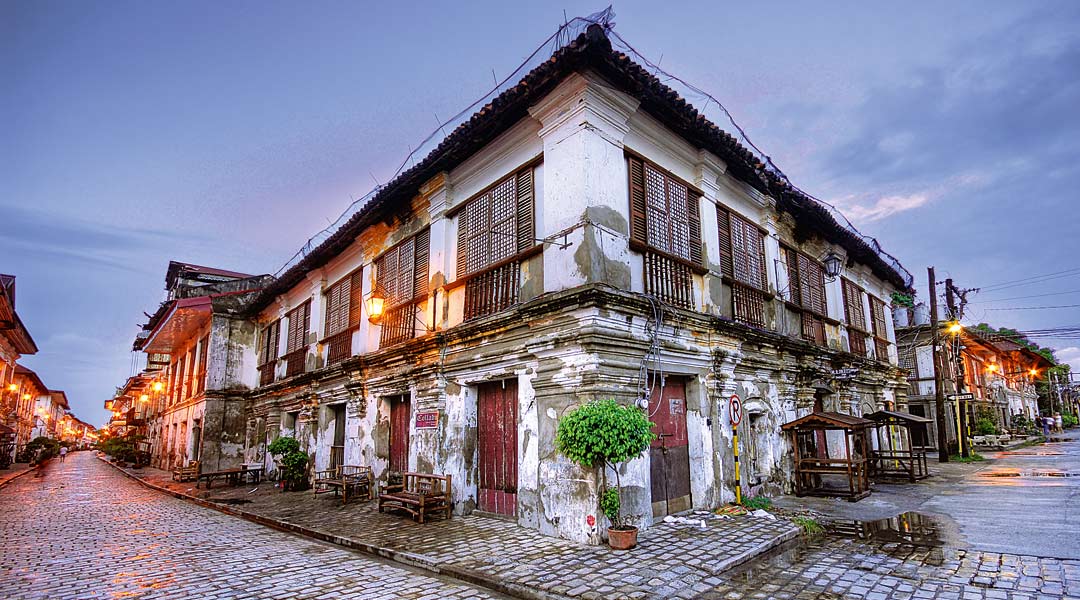 Cobblestone streets and heritage houses of Vigan, Ilocos Sur